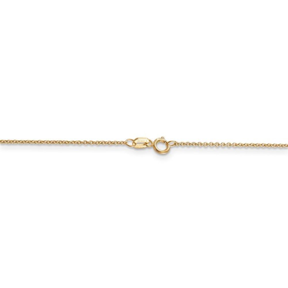 14k Yellow Gold Textured Rabbit Necklace - 20 Inch - Picture 4 of 6